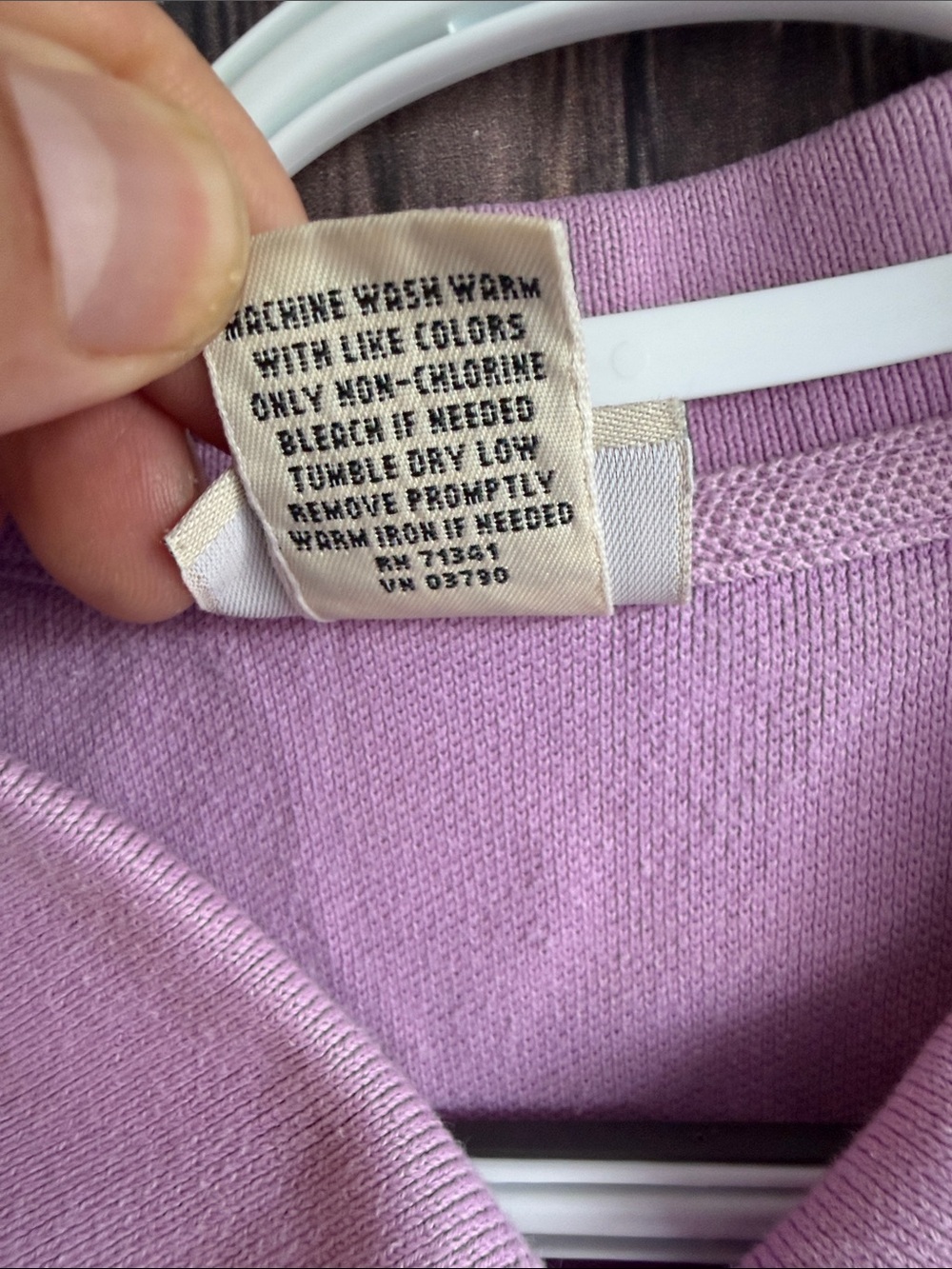 L.L.Bean Women’s Long Sleeve Polo Shirt Large Lavender Pink 100% Cotton Casual - Picture 8 of 15
